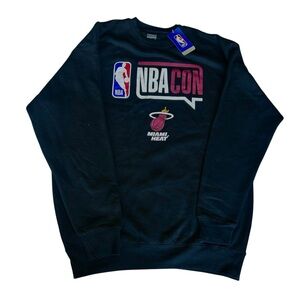 NBA Con Miami Heat Crewneck Sweater Brand New With Tags